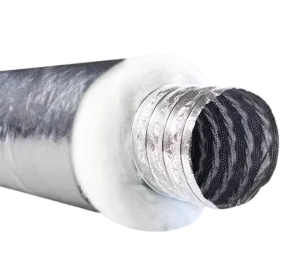 Aluminum Fiberglass Insulated Flexible Air Conditioning Duct for HVAC System Ductwork with High Insulation Performance