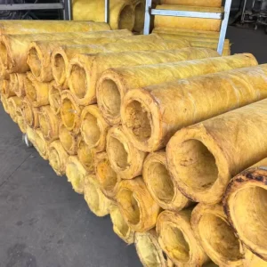 Aluminum Foil Coated Glass Wool Pipe Insulation for Steam Pipes Custom Size Available Waterproof Glass Wool Insulation