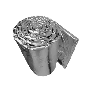 Aluminum Foil Laminated Ceramic Fiber Blanket Heat Reflective Insulation Fireproof Roll
