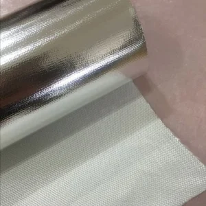 Aluminum Foil Laminated Coated Glass Fiber Fabric Fiberglass Cloth Reinforced Layer