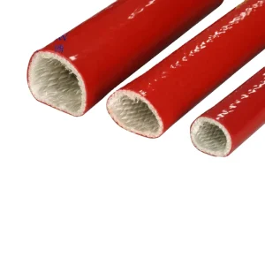 Aluminum Plant High Temperature Hose Protection Silicone Fiber Glass Thermal Insulation Fire Sleeve
