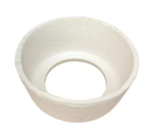 Aluminum Silicate Ceramic Fiber Bowl shaped Submerged Nozzle Sealing Gasket Steel Protective Sleeve Sealing Gasket
