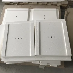 Aluminum Silicate Ceramic Fiber Furnace Chamber Backing Boards Vacuum Formed Refractory Thermal Insulation Components