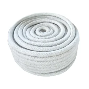 Aluminum Silicate Ceramic Wool Rope Refractory 10mm 20mm Ceramic Fiber Rope for Heat Insulation Sealing