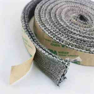 Asbestos Free High Temperature 350-550°C Fiberglass Sealing Strip for Boiler Flue Pipe Insulation