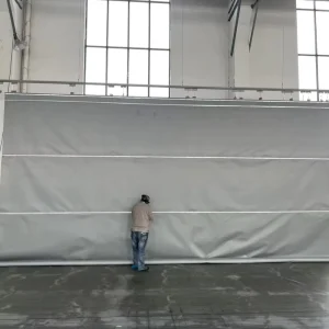 Automatic Fire Smoke Curtain High Temperature Resistance Inorganic Cloth Smoke Barrier