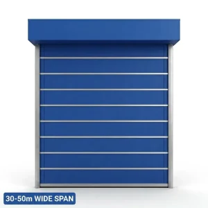 Automatic Inorganic Cloth Fire Curtain Extra Large Span Column Free Fireproof Rolling Shutter for Exhibition Center