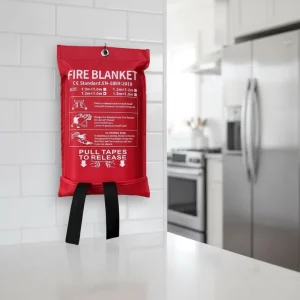 Ayon Factory 550℃ High Temperature Resistant 100% Fiberglass Fire Blanket 4ft*6ft Important Safety Parts for Kitchen Camp Use