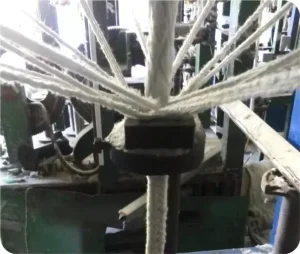 Bio Soluble Ceramic Fibre Rope Steel Wire Reinforced Insulation Refractory Round Rope