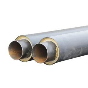 Black Polyurethane Insulation Jacket for Prefabricated Buried Heating Thermal Directly Buried Foam Steel Pipe Welded Steel Pipes