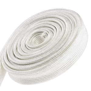 Braided Fiberglass Insulation Sleeve for High Temperature Fire Resistant 550 500V 800V Rated Voltage Flame Retardant