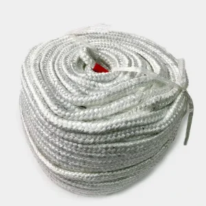 Braided Round Wick Rope Fiberglass Rope OEM High Density Glass Fiber Rope