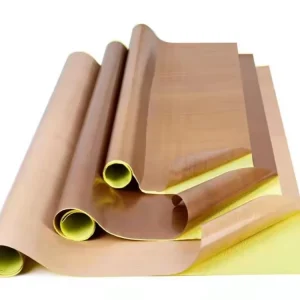 Brown Small Jumbo Roll High Temperature Resistant Tape Anti Stick Thermal Insulation PTFE Adhesive Tape for Sealing Machine