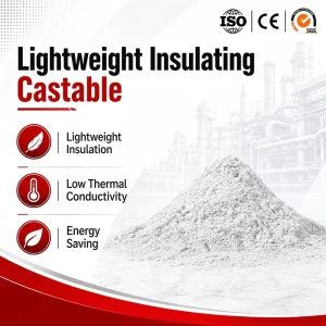 Bulk Order High Alumina Thermal Insulation Lightweight Insulating Castable for Power Plant Boiler Lining