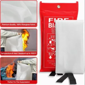 Bulk Silicone Coated Fire Blanket Custom Size Fiberglass for Office Home Price ODM OEM Fire Retardant Fire Fighting