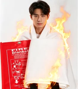 CE Certified EN1869 Fire Blanket Fiberglass Fire Suppression Blanket for Home Kitchen Restaurant Car Emergency Fire Escape