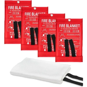 CE Certified High Temperature Resistant Emergency Safety Equipment Fire Blanket for Hotels Schools Home Kitchens