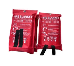 CE Certified Multiple Sizes Glassfiber Fire Blanket Cover Effective for Extinguish Fire Firefighting Equipment Accessory