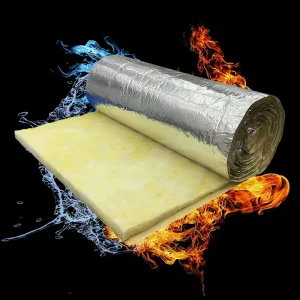 Canada ATSM UL Certified FSK R11 R13 R19 R25 Ceiling Wall Insulation Fiberglass Fireproof Aluminum Foil Glass Wool Blanket Roll
