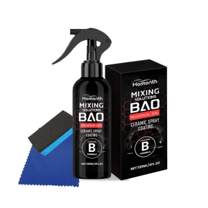 Ceramic Coating Spray Kit for Cars Cleans Surface Stains Restores Mirror Like Shine Polishes & Protects