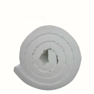 Ceramic Fiber Blanket 1260C Thermal Insulation Roll Flexible High Strength for Glass Melting