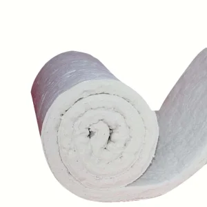 Ceramic Fiber Blanket 1260C Thermal Insulation Roll Flexible High Strength for Glass Melting