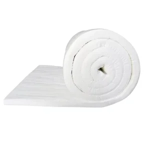Ceramic Fiber Blanket Fireproof Insulation Baffle Rated 2400F Size 24×12 1 Thick High Temperature Resistance Sound Absorption