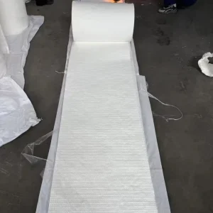Pure White Ceramic Fiber Insulation Blankets Products 610mm 1220mm 128kg m3 20mm Ceramic Fiber Insulation Blanket Roll