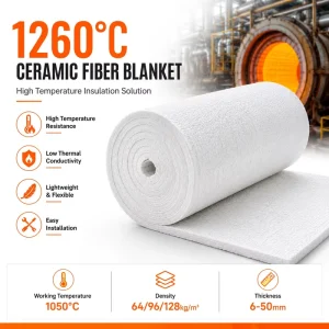 Ceramic Fiber Blanket for Petrochemical Equipment Refinery Heater Thermal Insulation