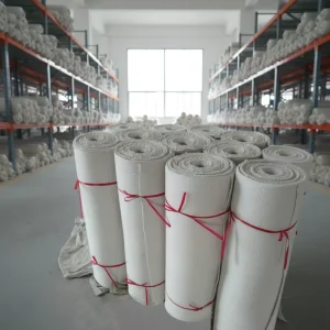 Ceramic Fiber Cloth Blanket Refractory Fire Resistant High Temperature Insulation Material 600C Working Temperature Thermal