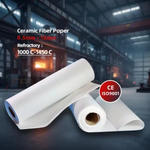 Ceramic Fiber Paper Battery Cell Insulation High Dielectric Strength Thermal Stability up 1260°C Ceramic Fiber Products