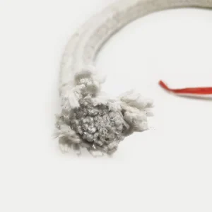 Ceramic Fiber Rope Thermal Insulation Lagging Rope Asbestos Free Fireproof Sealing Strip for Chimney Flue Pipe Wrap