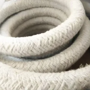 Ceramic Fiber Round Rope Heat Resistant Fabric Fireproof Rope for Industrial Refractory