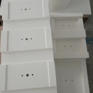 Ceramic Fiber Special Shaped Blocks Boards Panels Vacuum Formed Refractory Insulation for Furnace Door and Chamber Structures