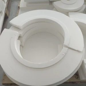 Ceramic Fiber Vacuum Formed Ring Annular Insulation Parts Aluminum Silicate Refractory Components for High Temperature Equipment
