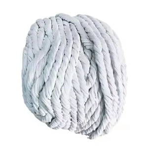 Ceramic Fiber Wool Rope cord braid With Fiberglass stainless Steel Wire Reinforced for Shuttle Kiln Sealing