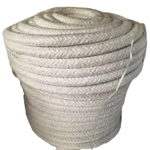 Ceramic Fibre Rope Glass Fiber or Stainless Steel Reinforced Bio Soluble Square Textiles