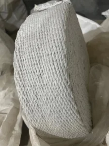 Ceramic Fibre Tape Flat Rope Cloth Stainless Steel Wire Reinforcement With Wire Heat Insulation for Exhaust Pipe
