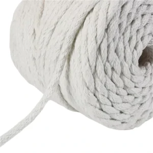 Ceramic Fibre Twisted Rope for Heat Insulation 1050 Working Temperature Custom Dimensions