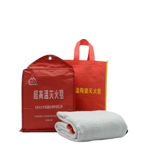 Ceramic Heat Insulated Fiberglass Fire Blanket Flame Retardant Flame Barrier for Kitchen Household Family Indoor Fire Safety