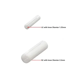 Ceramic Mating Sleeve Zirconia 1.25mm 2.5mm SC LC ST FC Optical Fiber Coupling Split Sleeve for Fiber Patch Cord Connection