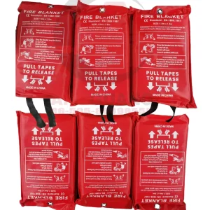 Certified EN1869 Flame Retardant Fiberglass Fire Protection Blanket with Safety Features for Firefighting