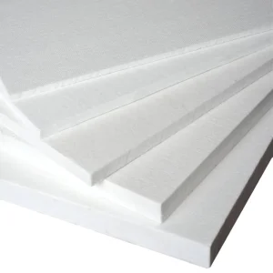 China Heat Insulation 1260c High Temperature 300kgm3 25mm Ceramic Fiber Board for Boiler Insulations