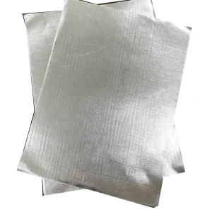 Double Sided Fireproof Aluminum Foil Fiberglass Cloth Build Sarking Radiant Barrier for Attic Insulation
