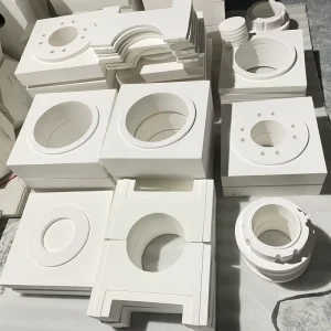 Chinese Profiled Ceramic Fiber Parts High Temperature Insulation Custom Shape Size Ceramic Fiber Parts