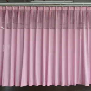 Classic Pleated Anti Bacterial Flame Retardant Mildew Proof Medical Partition Curtains Woven for Hospitals Clinics