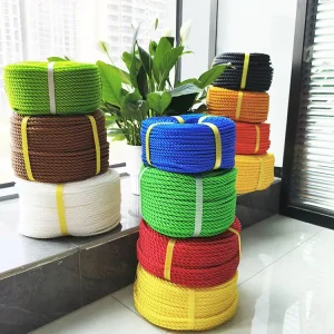 Color Plastic Soft Braided Rope High Tenacity Construction Agriculture Packaging UV resistant Fishing Outdoor Furniture Rattan