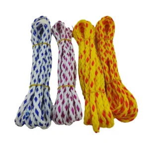 Colorful Hollow Braided PE Rope 30m Length Customizable Specifications As Floating Safety Line Water Ski Rope