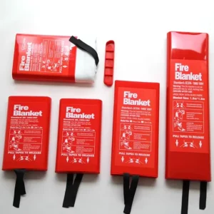 Compact BSI Kitemark Certified Fire Blanket 1.2 x 1.0m EN1869 Fiberglass Material for British Home Cooking Use