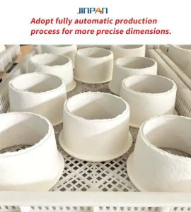 Compressibility For Sealing Application Ceramic Fiber Gasket Insulation Parts Ceramic Fiber Pipe Tube And Sleeve